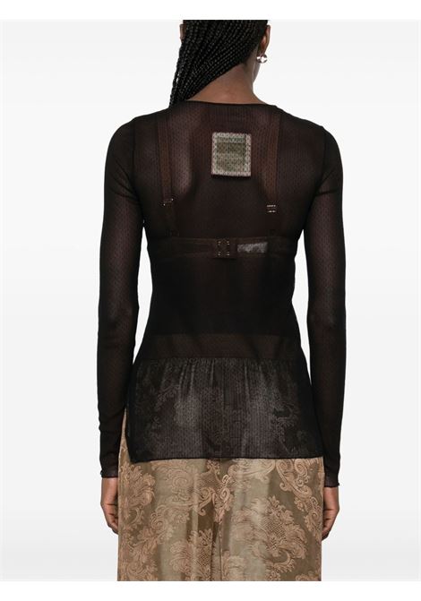 tata top woman black UMA WANG | UW1036UW900